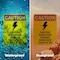 Signmission Radiation & Laser Sign, 18 in H x 12 in W, Plastic, Rectangle OS-2PACK-CR-P-1218-V-10262 - alternate 4